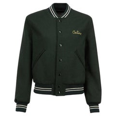Céline Women's Forest Green Varsity Jacke