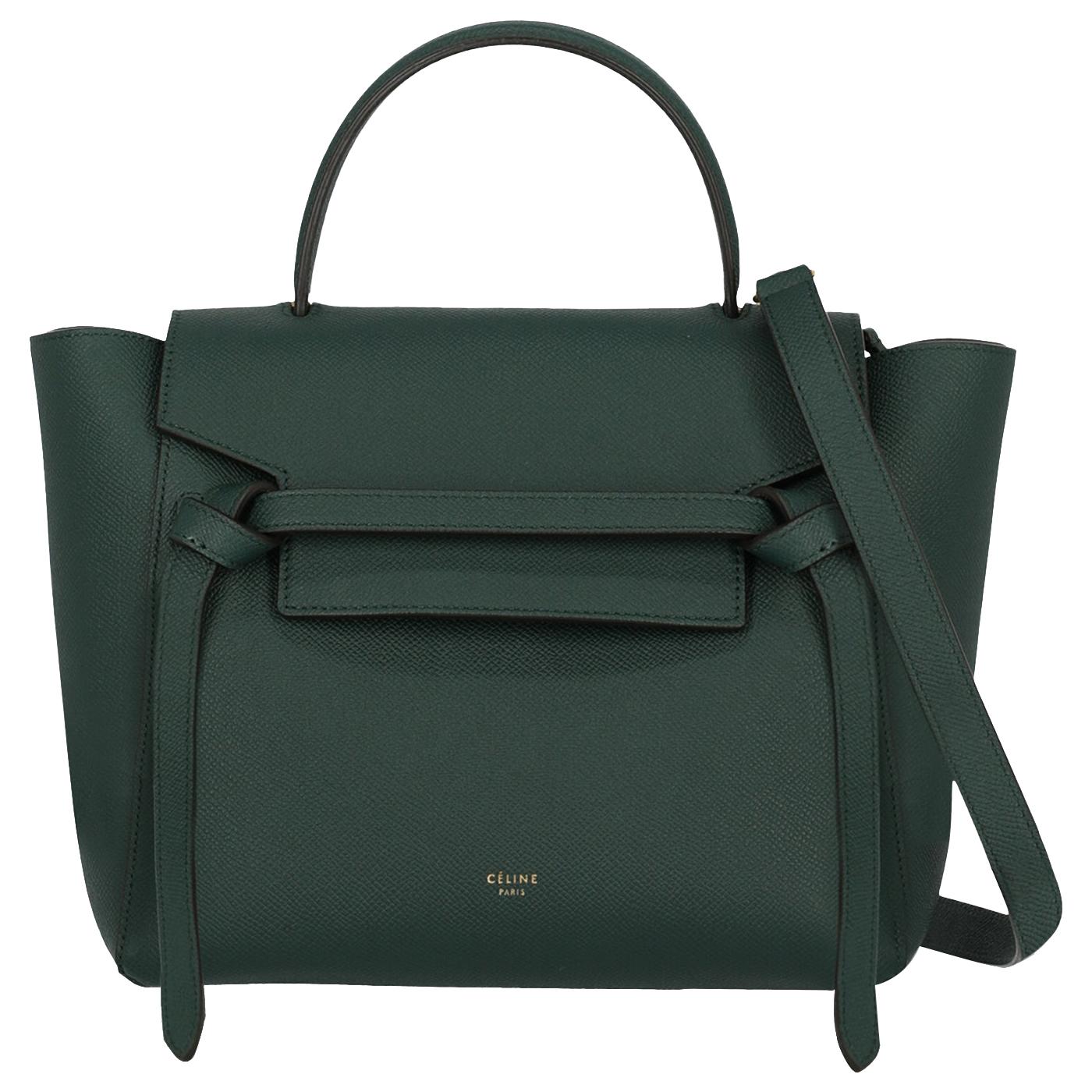 celine luggage green