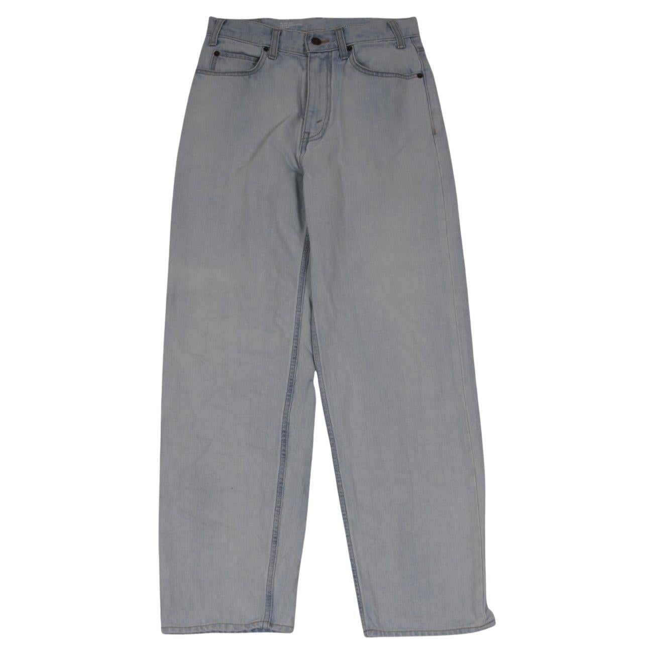 Celine Womens High Waist Margaret Jeans 29x29 Light Wash Blue Denim Wide Leg
