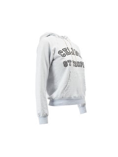 Céline Women's Pale Blue Brand Logo Hoodie