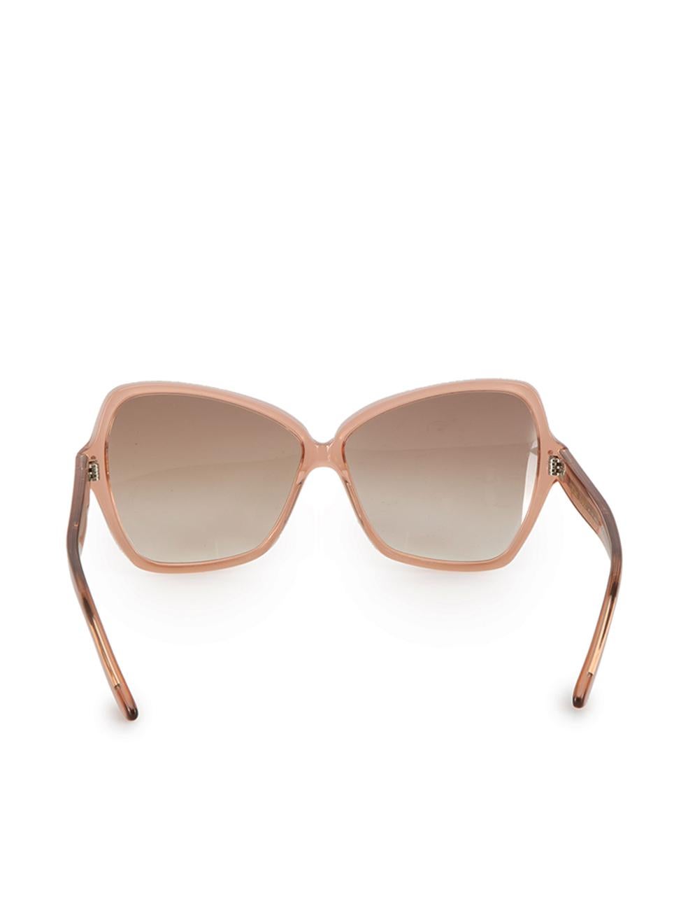 Céline Women's Pink Oversized Cat Eye Frame Sunglasses In Good Condition In London, GB