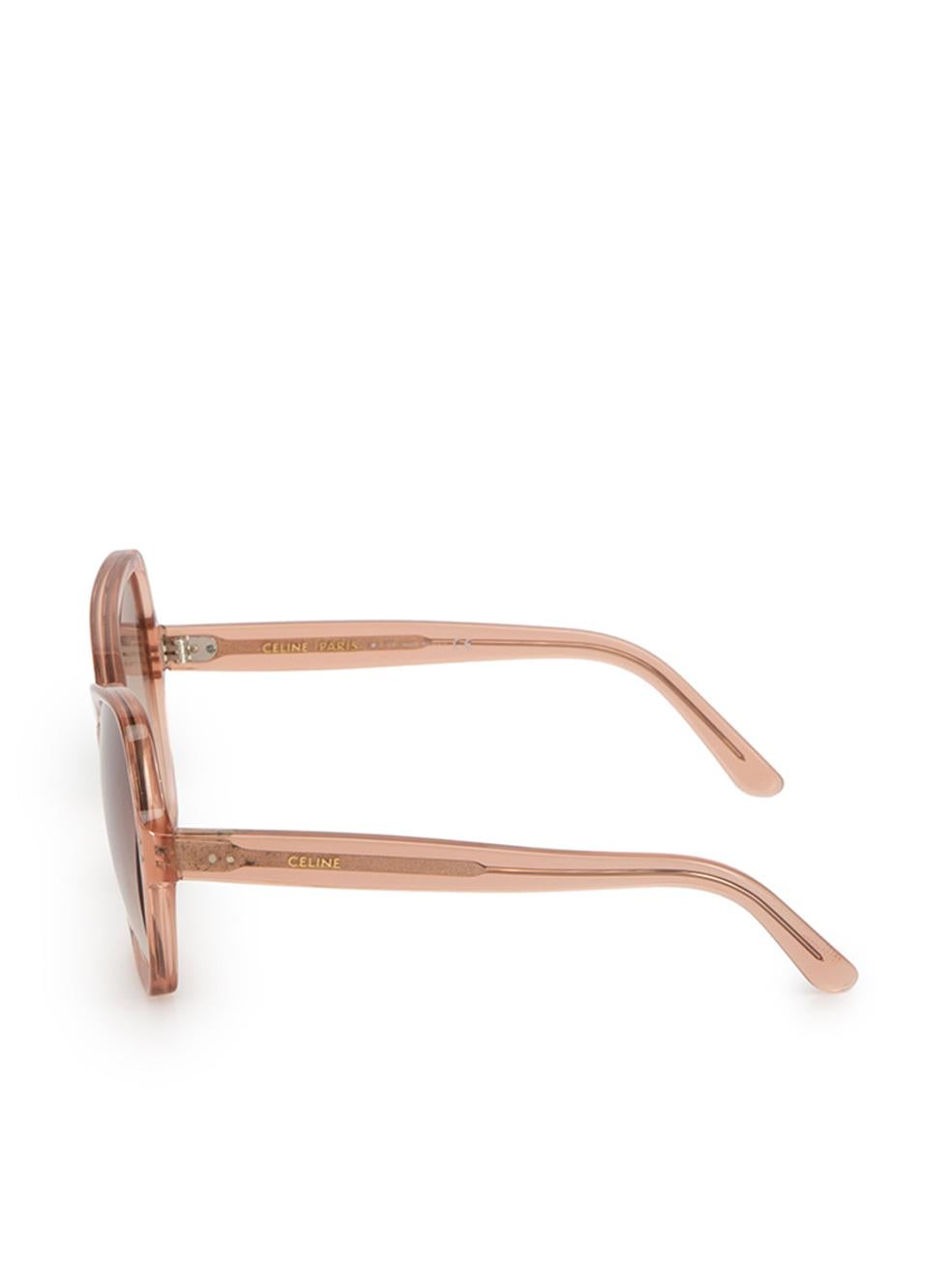 Céline Women's Pink Oversized Cat Eye Frame Sunglasses 1