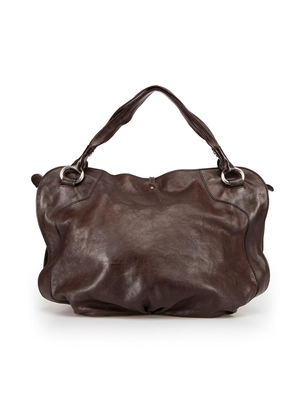 Céline Women's Vintage Brown Leather Song Hye Kyo Collaboration Hobo Bag In Good Condition In London, GB