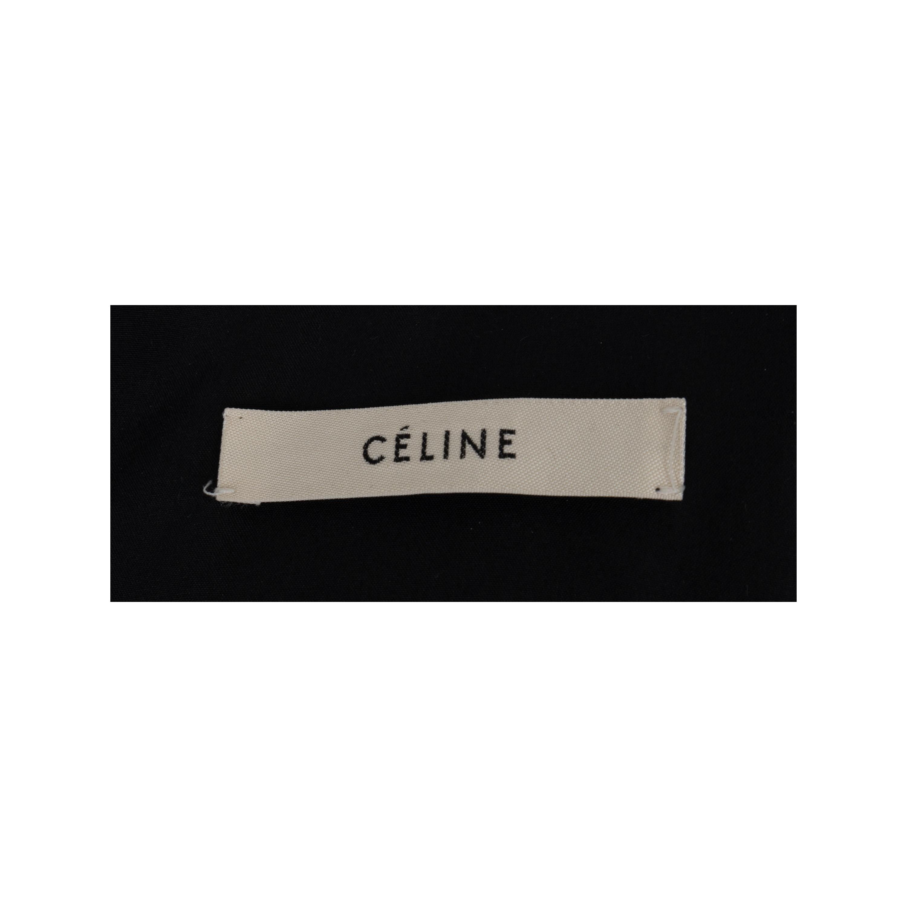 Robe en laine et cuir Celine - Années 10 en vente 2