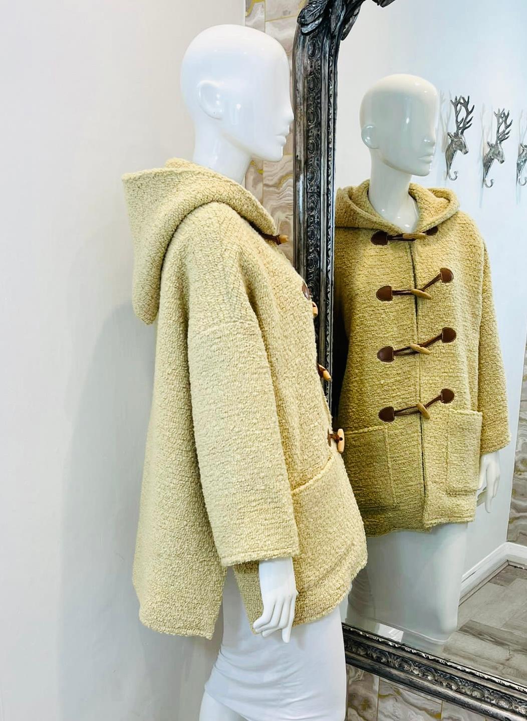 Beige Celine Wool Duffle Coat