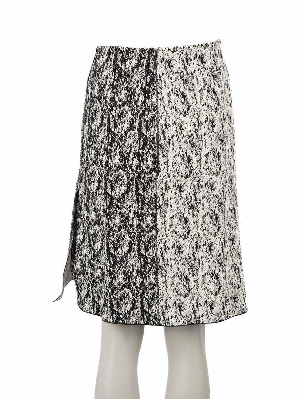 Black Celine Woven Panel Skirt Size L For Sale