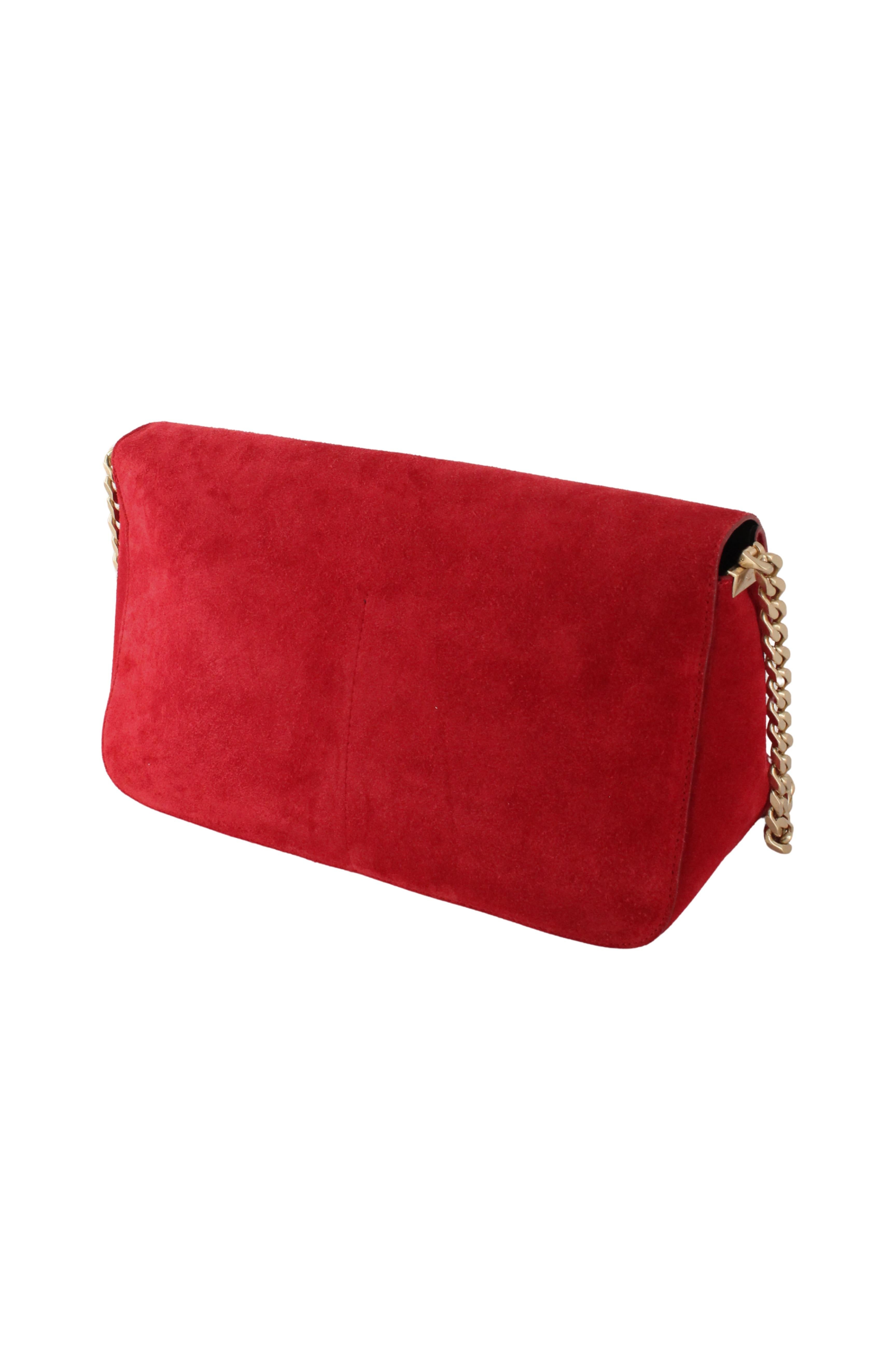 Celine x Phoebe Philo Resort 2012 Suede Hobo Gourmette Bag Gold Chain Strap en vente 3
