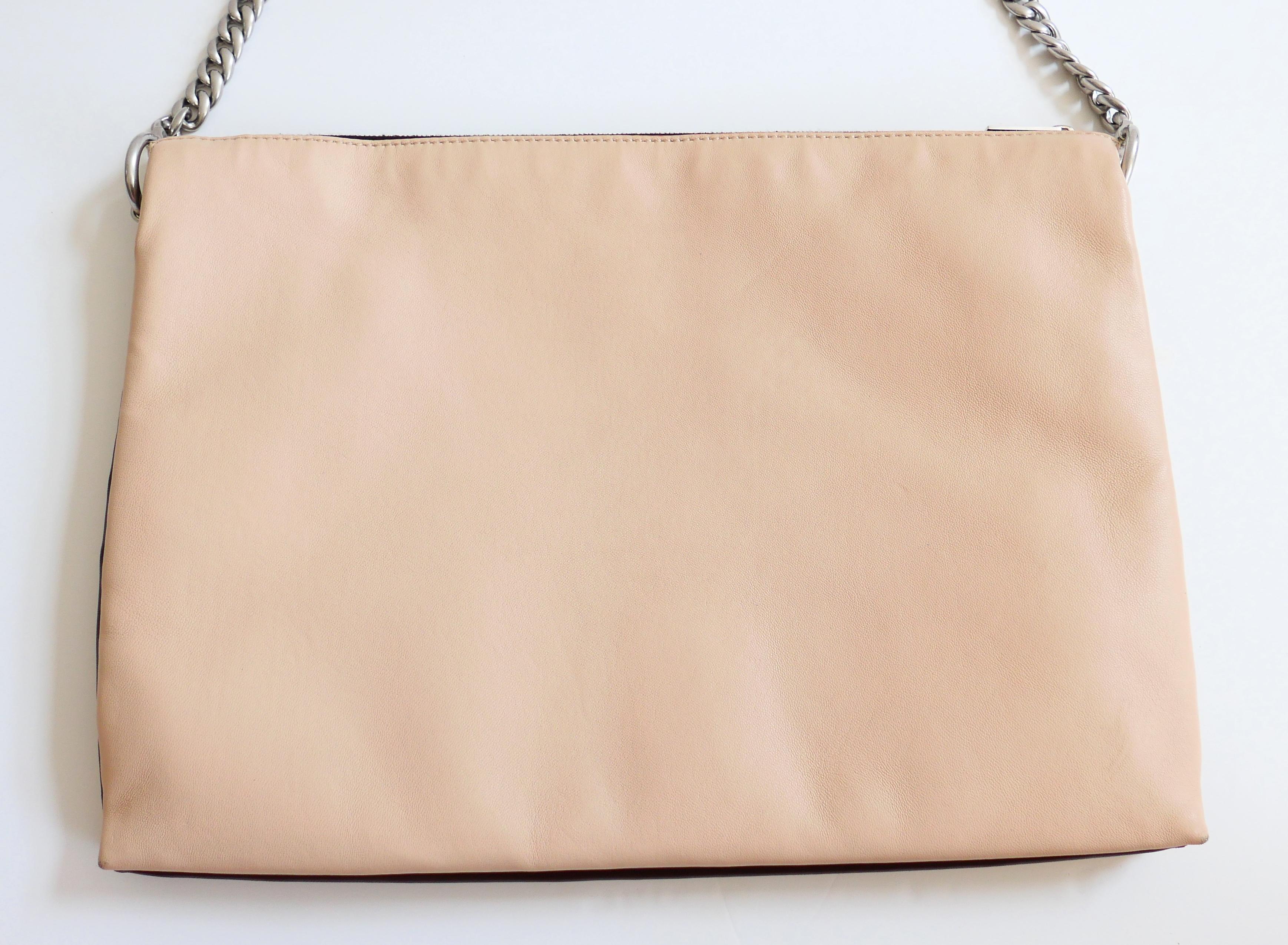 Beige Celine x Phoebe Philo Soft Trio Bag Chain Strap en vente