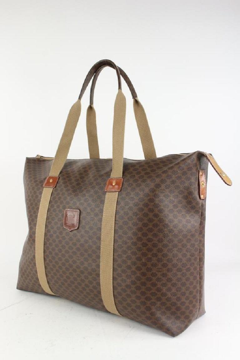 Céline XL Brown Monogram Macadam Tote bag 4CE1020 In Good Condition In Dix hills, NY