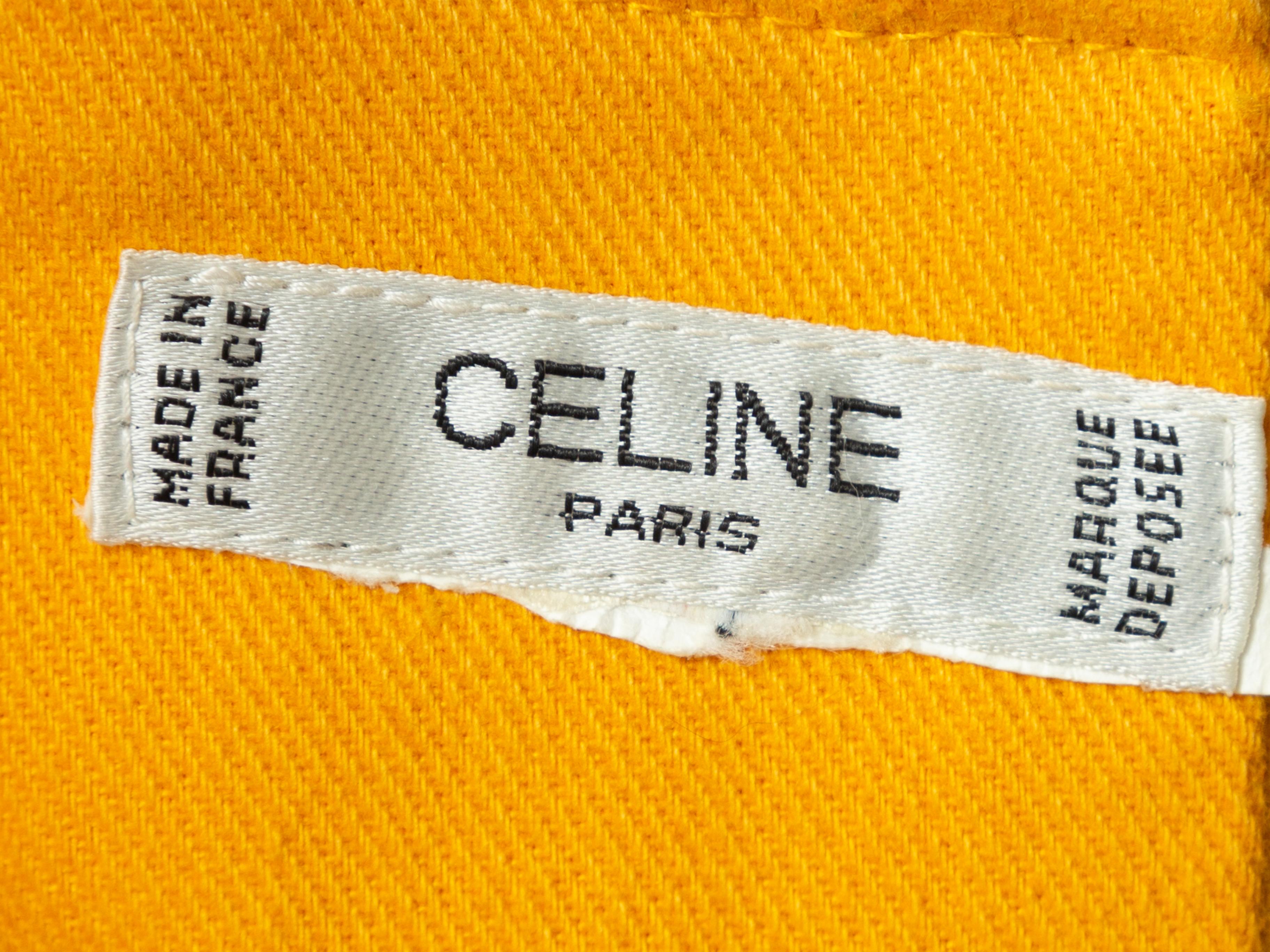 Celine Yellow Denim Pencil Skirt 1