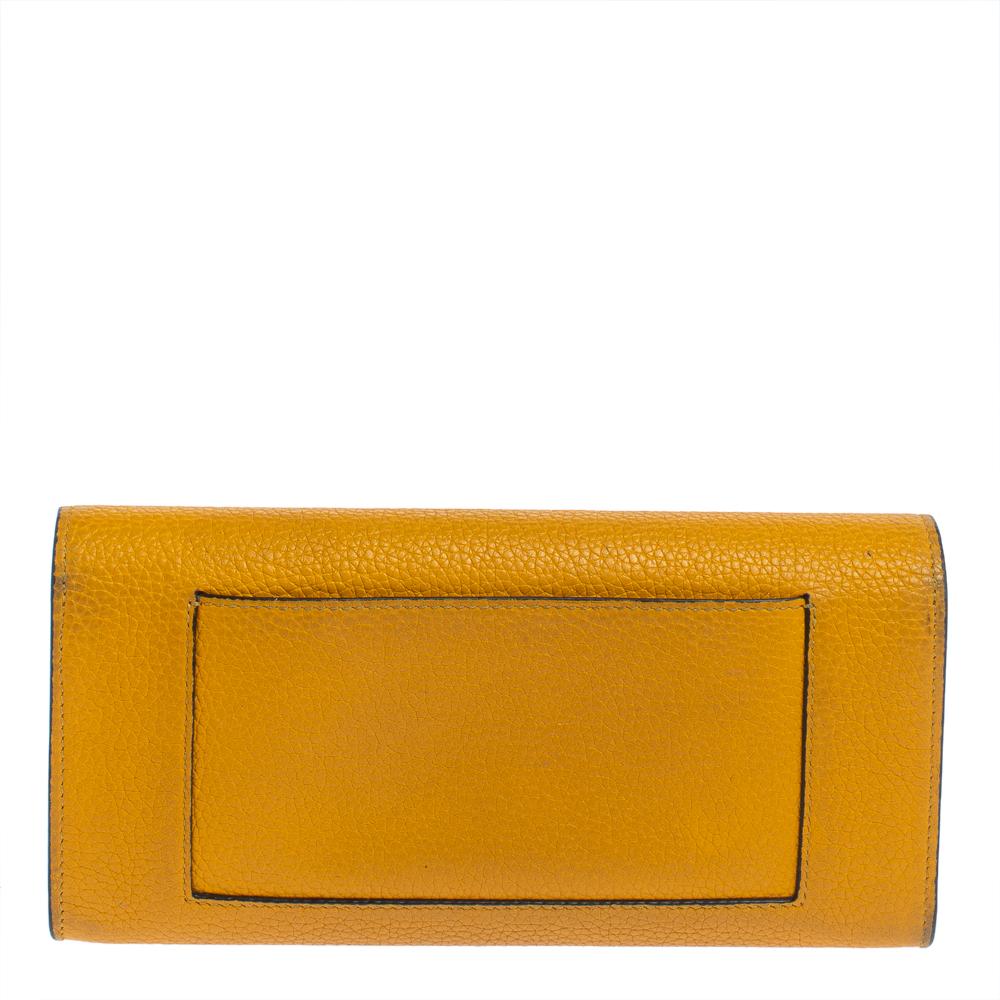 celine yellow wallet