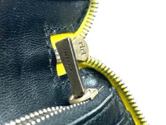 Céline Yellow Leather Large Zipped Multifunction 14cel618 Wallet