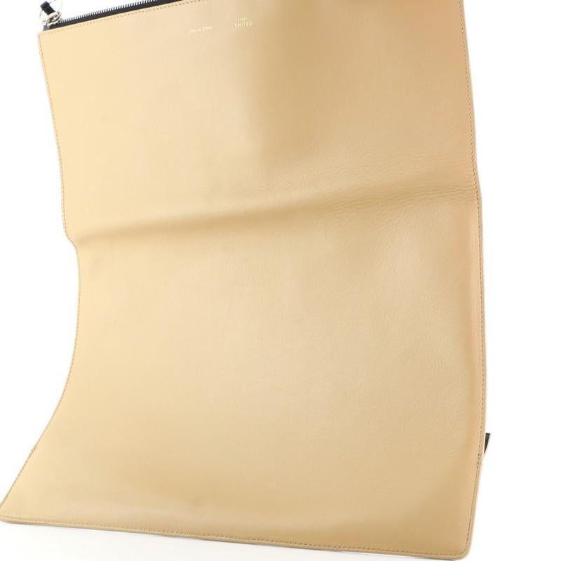 Celine Zip Clutch Leather Oversized 2