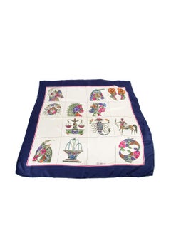 Céline Zodiac Signs Pattern Scarf