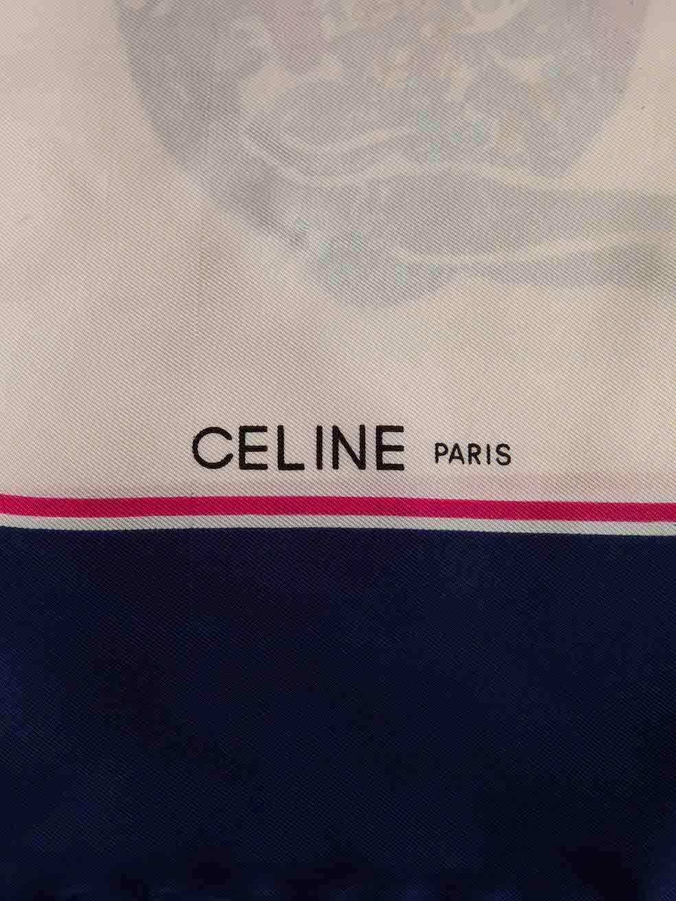 Céline Zodiac Signs Pattern Scarf For Sale 1