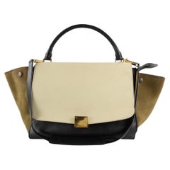 CélineTricolor Beige Olive Trapeze 2way Shoulder bag 8CEL1211