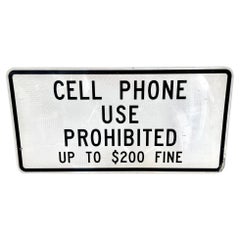 Cell Phone Use Prohibited Freeway Sign