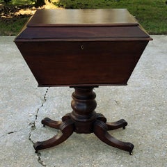 Cellarette, 19th Century English Regency Period Wine Server in Mahogany