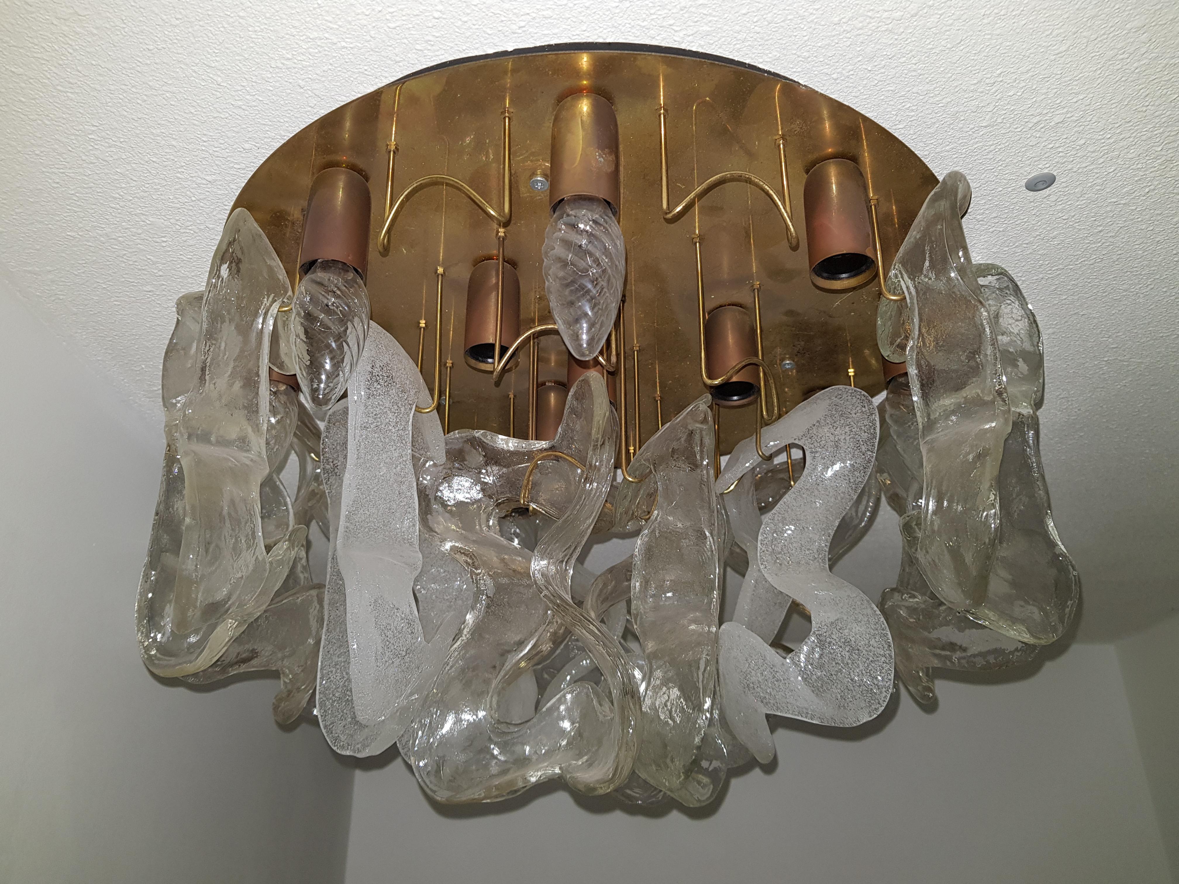Two Large Celling Chandeliers Austria, 1960-1970, Hollywood Regency For Sale 5