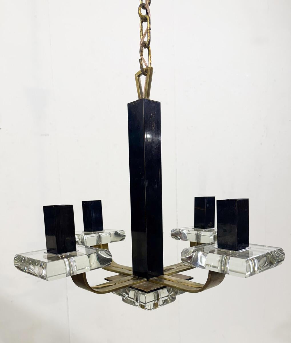 Mid-Century moderno Lampada da soffitto Morand Paris 1940 in vendita