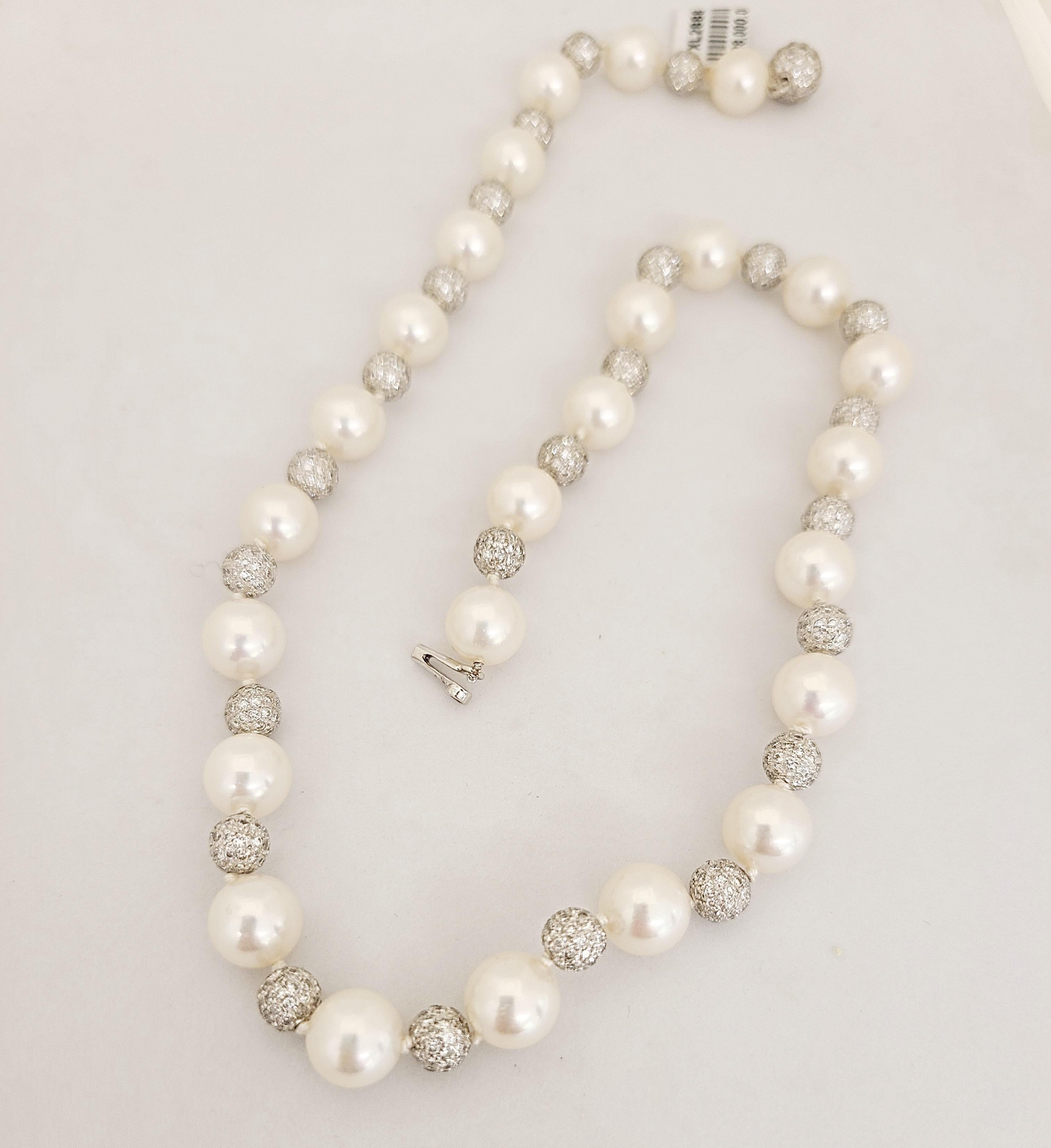 pearl ball necklace