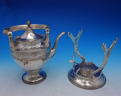 Cellini by Barbour Silver Co Sterling Silver Kettle on Stand #2100