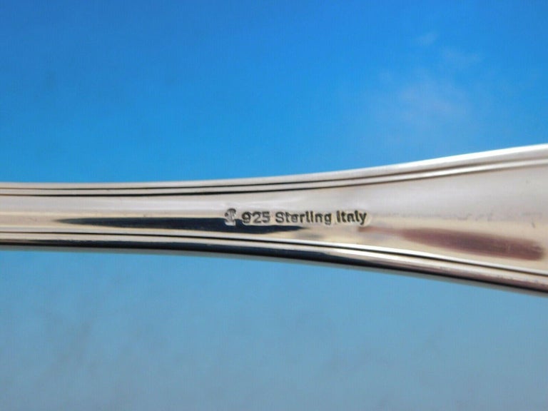 Cellini by Fortunoff Italy Sterling Silver Flatware Set Service Dinner 48 Pieces For Sale at 1stDibs