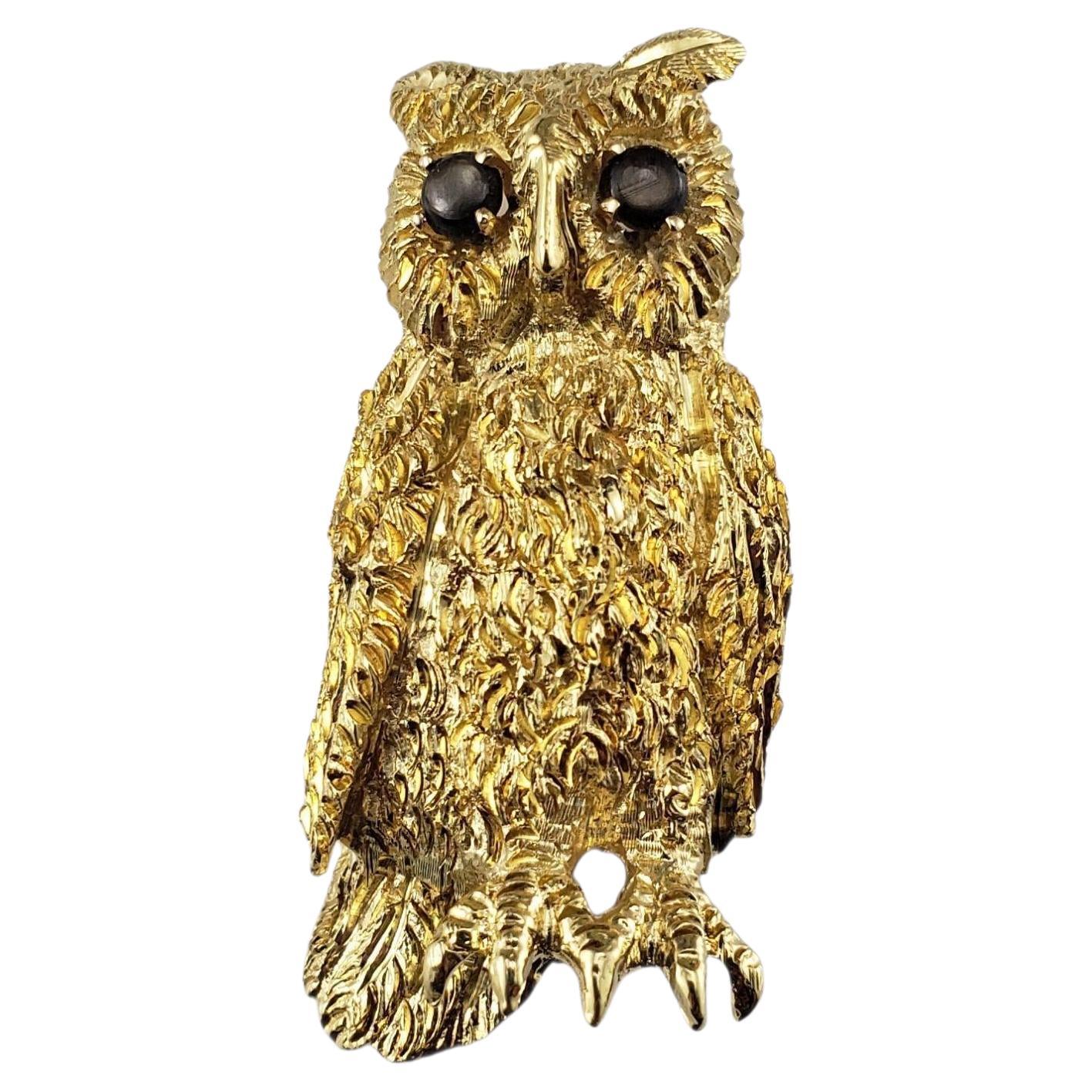 Spilla/gufo in oro giallo 18 carati di Cellino #23133