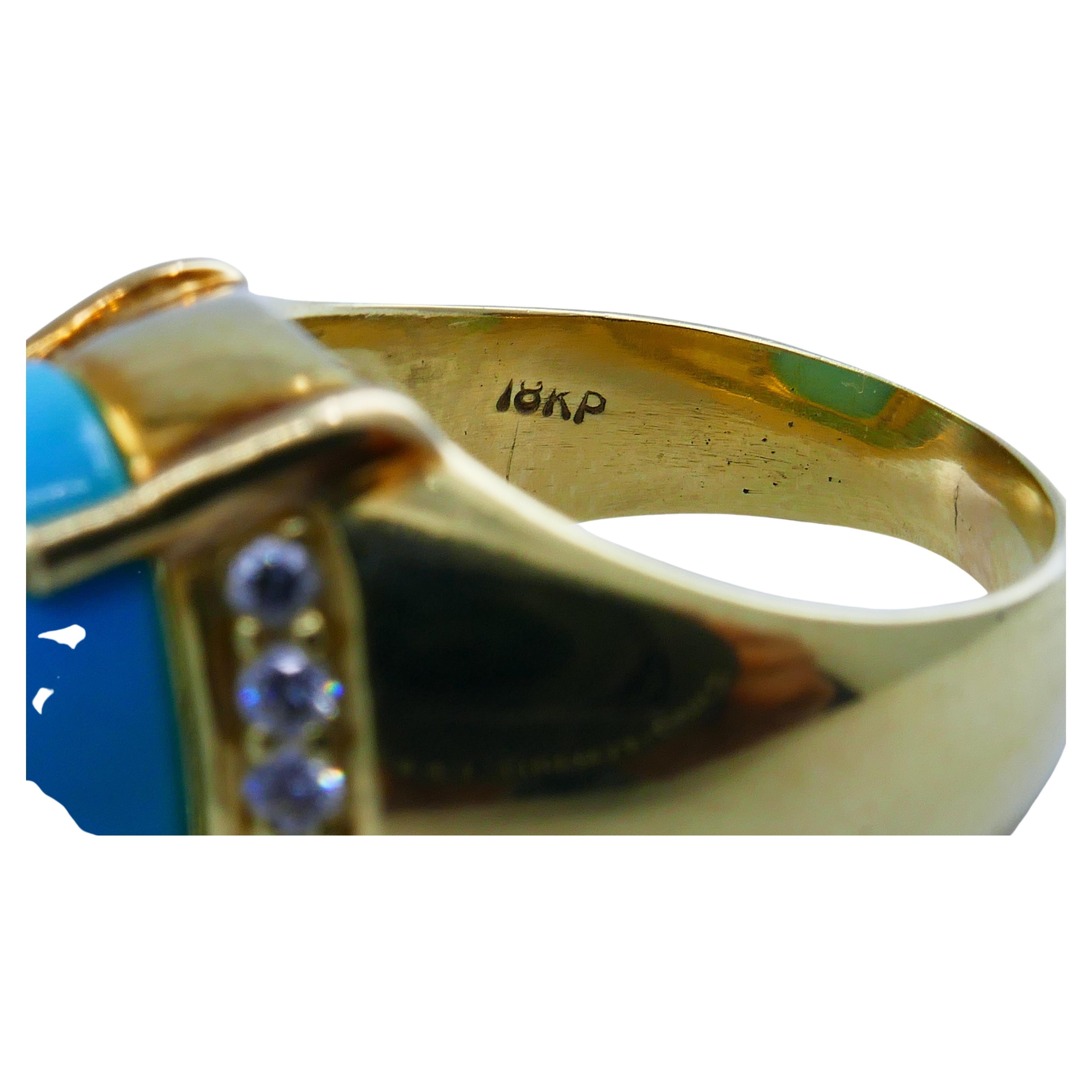 Women's Cellino Turquoise Diamond Ring