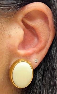 Cellino White Coral Earrings