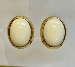 Cellino White Coral Earrings