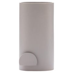 Cello Vase- Trio Collection Matt Warm Gray Moderne Vase Handgefertigt in Italien