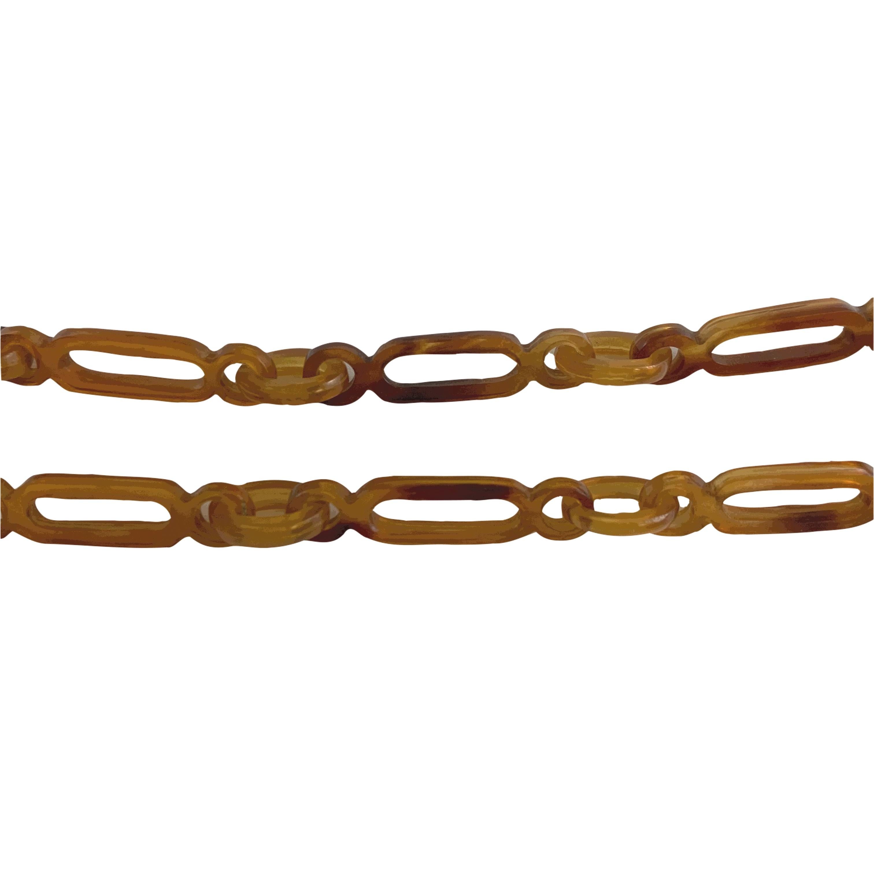 Celluloid CA 1900 14k Gold Halskette für Damen oder Herren im Angebot
