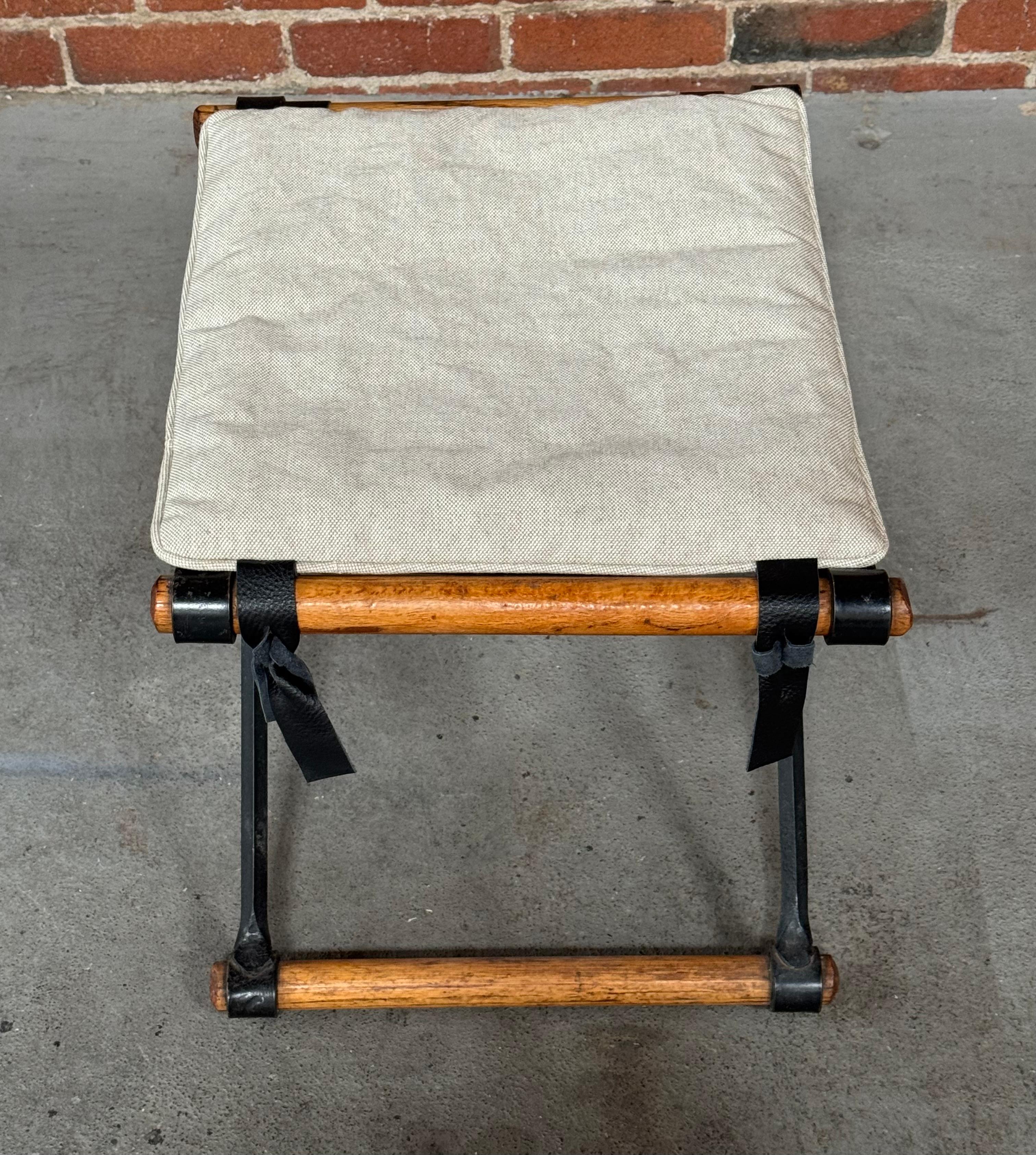 Mid-20th Century Celo Baldon X Base Stool / Ottoman For Sale