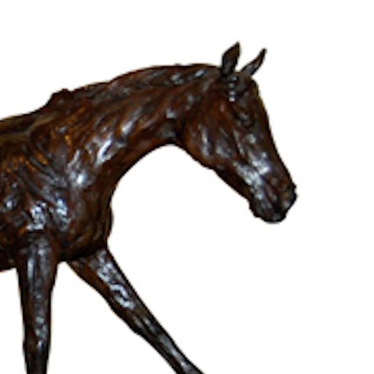 Gallop; Célou Bonnet (French); bronze; edition of 10 - Gold Figurative Sculpture by Celou Bonnet