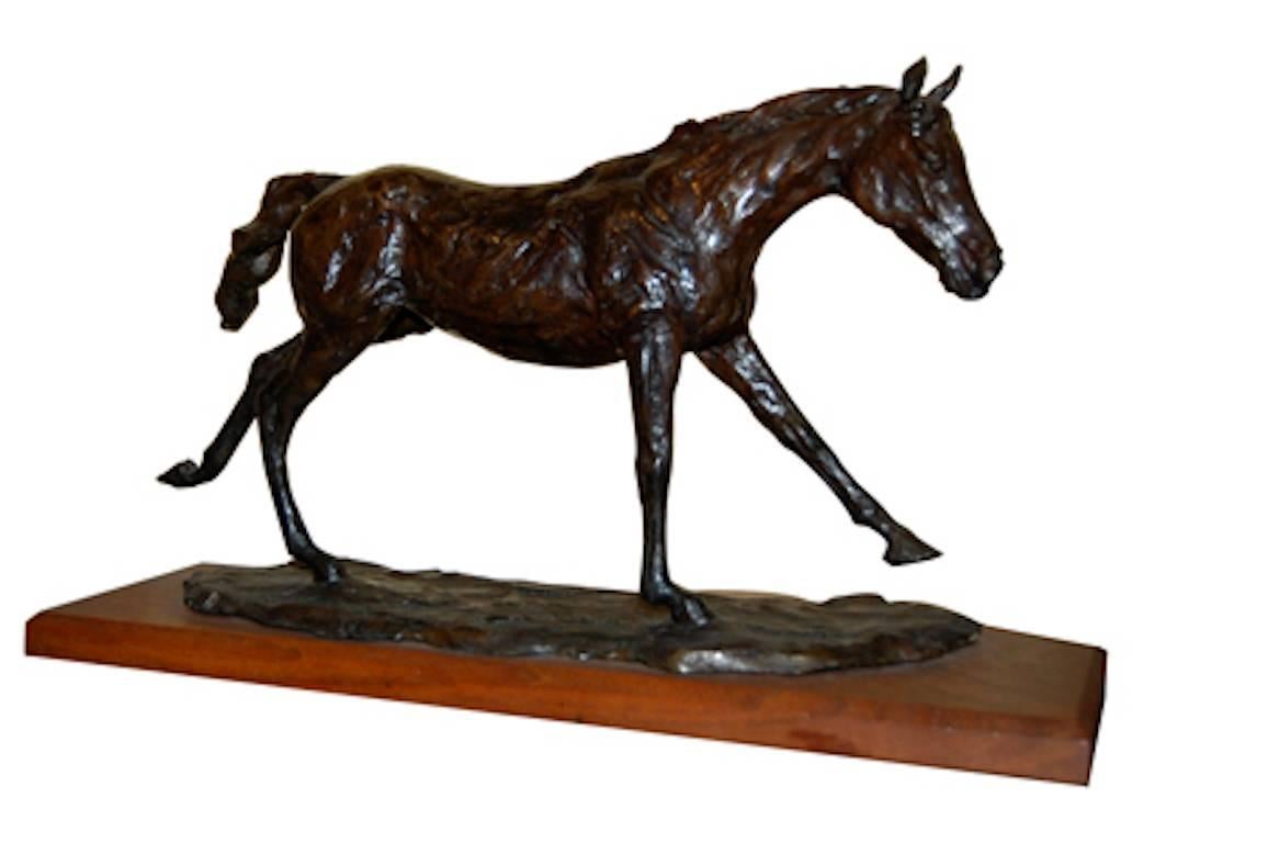 Celou Bonnet Figurative Sculpture - Gallop; Célou Bonnet (French); bronze; edition of 10