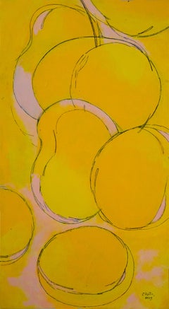 Mangos, Tropical fruits. Acrylic paint on Canvas, Painting