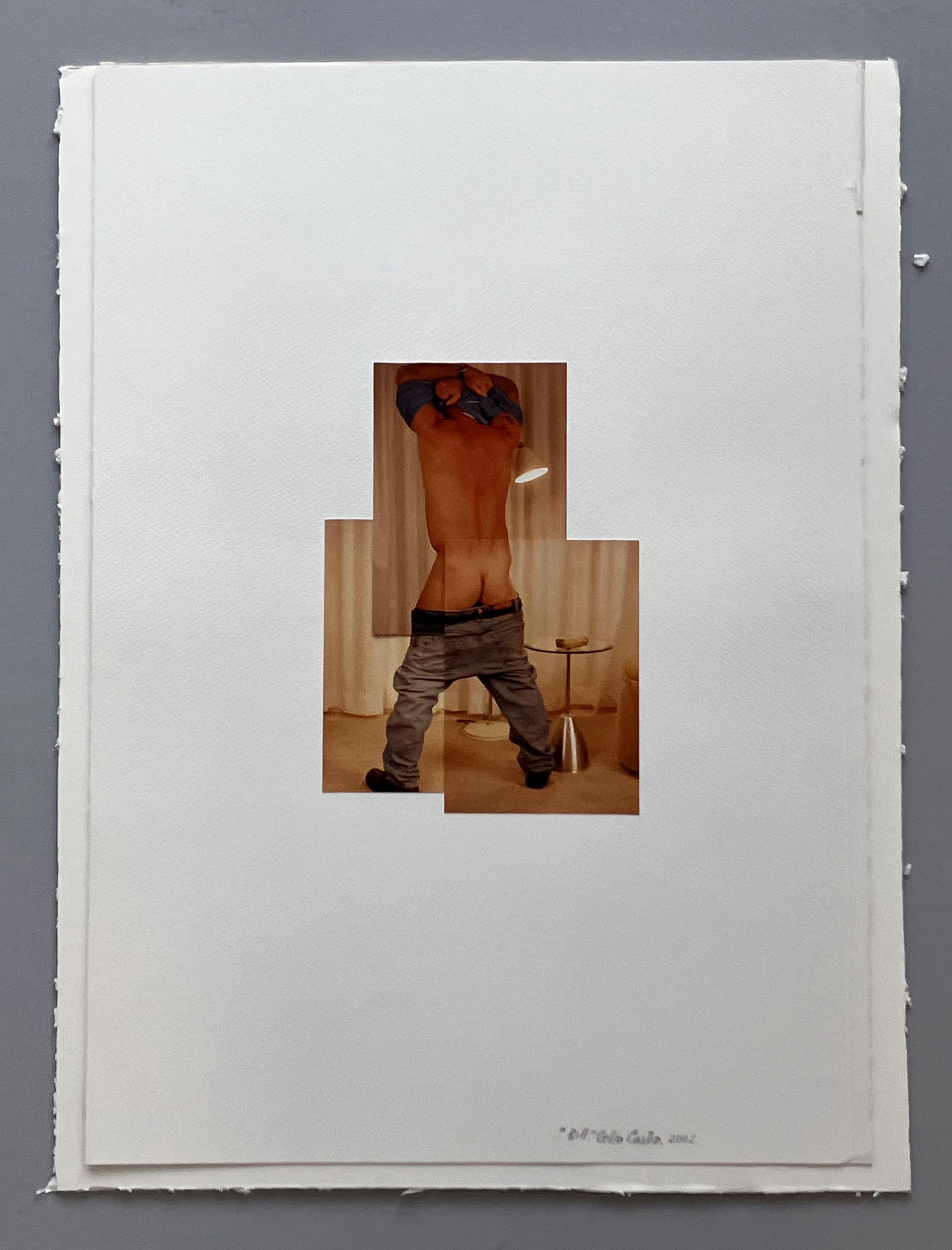 Bill absolvierte. Aus der Serie Guerreros. Fotocollage – Photograph von Celso José Castro Daza