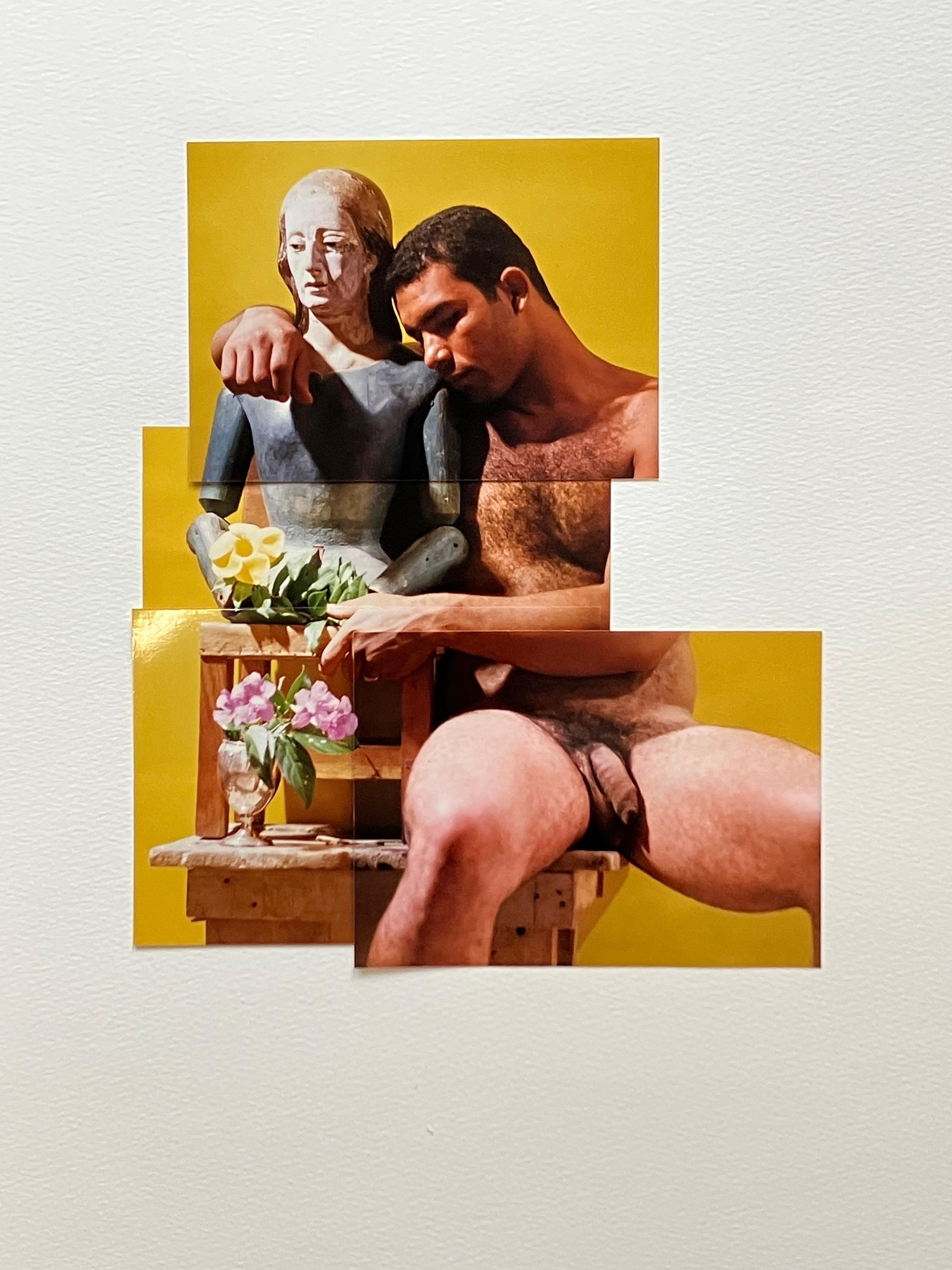 Carlos. Aus der Serie Buscando Mamá. Fotocollage (Grau), Color Photograph, von Celso José Castro Daza