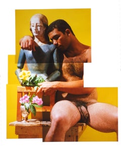 Carlos, 2001 from Buscando Mama series,  Nude Photo Collage Mixed Media