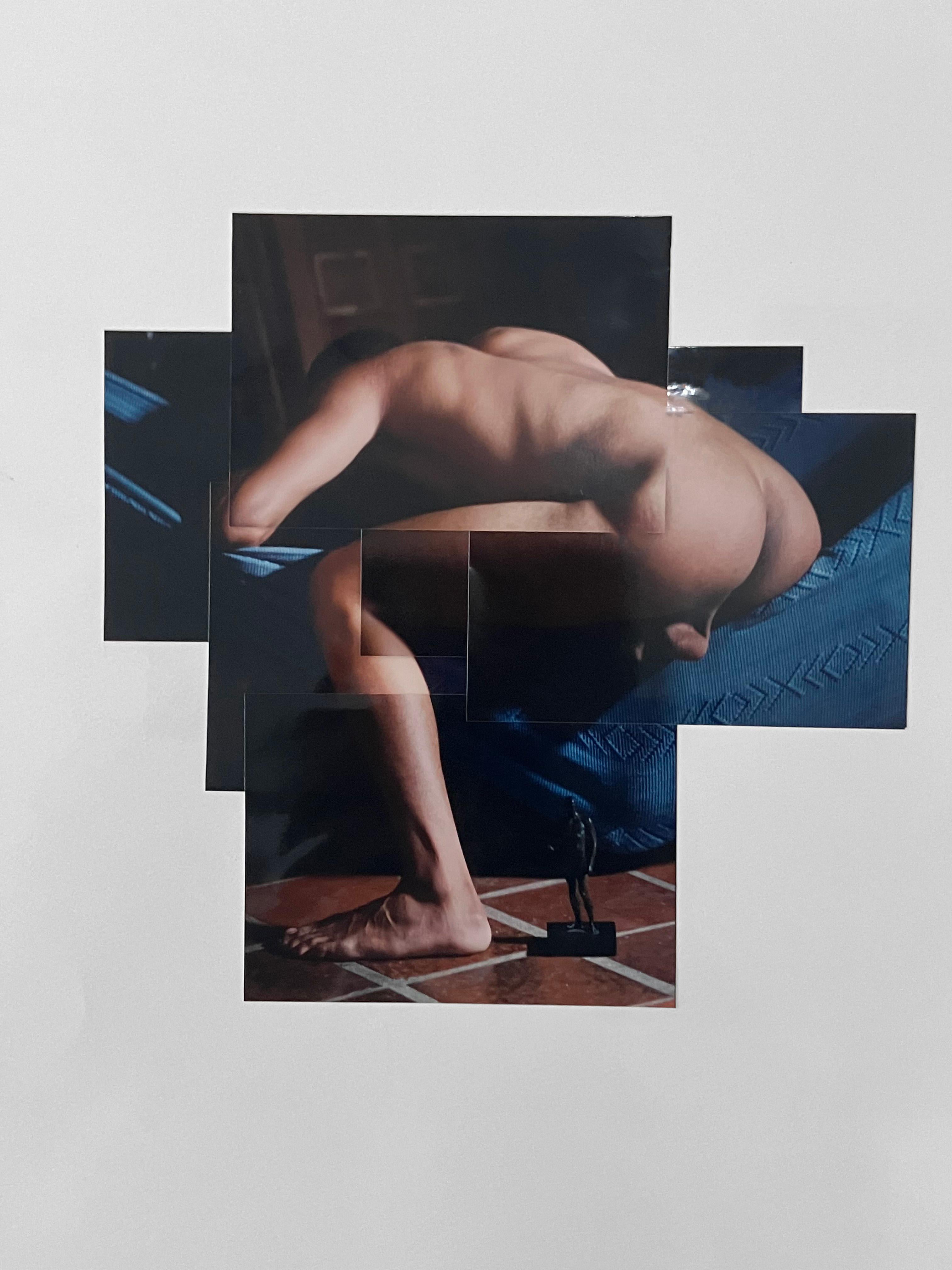 Konfrontation der Ideale. Aus der Serie Guerreros. Fotocollage – Photograph von Celso José Castro Daza