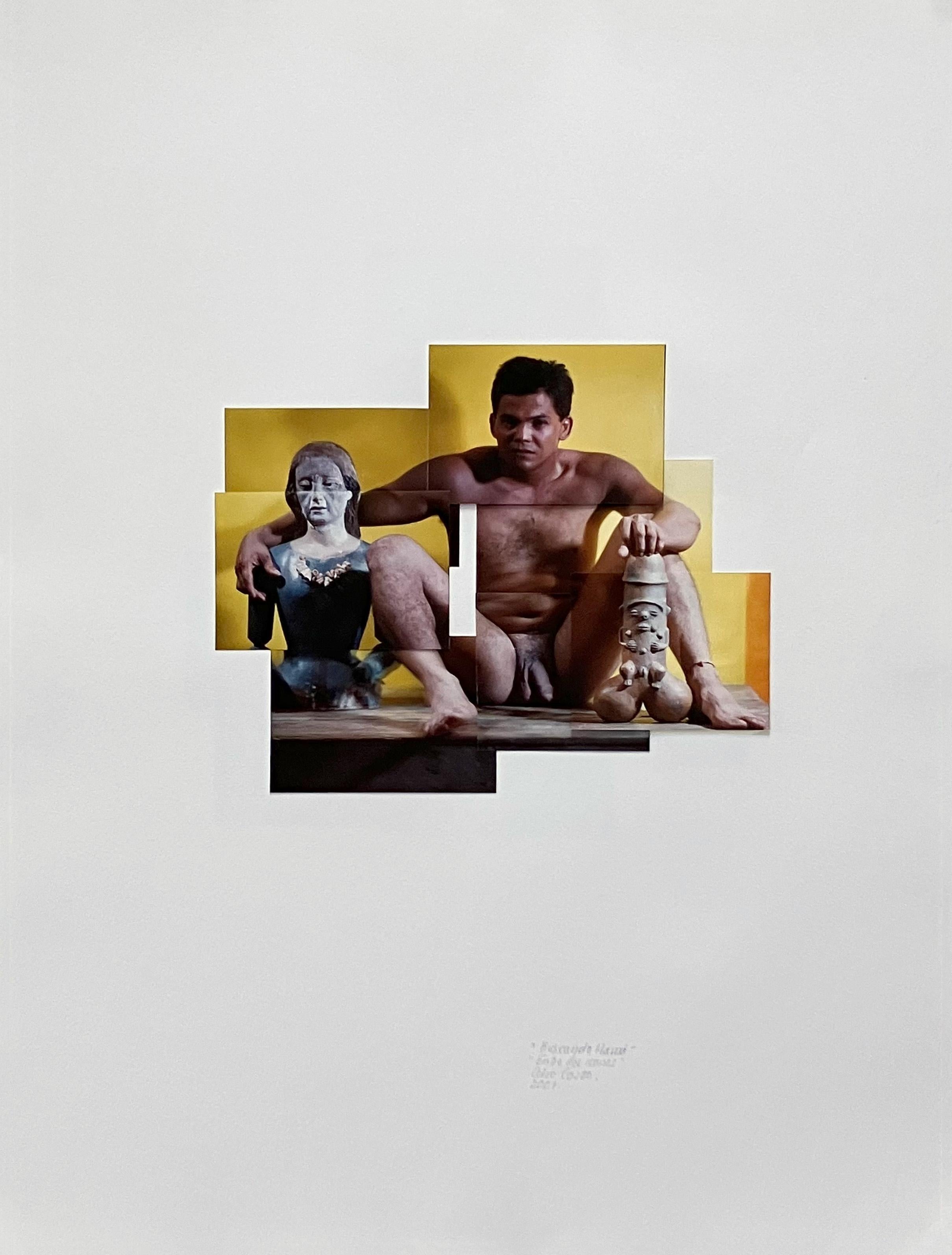 Díptico Entre dos iconos y Guerreros Giovanni. Fotomontaje - Photograph de Celso José Castro Daza