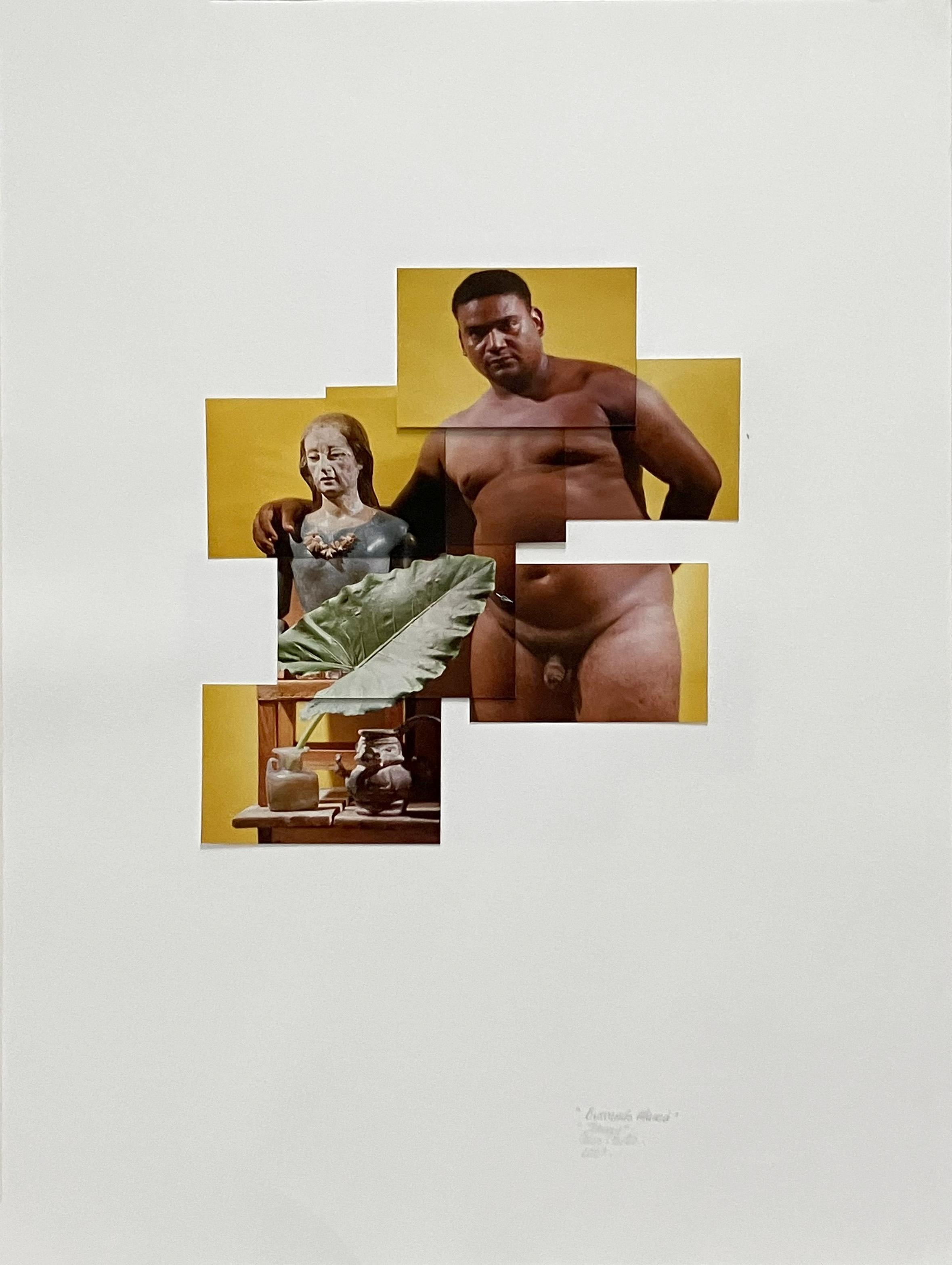 Díptico Jhonny. De la serie Buscando una madre. Fotomontaje - Photograph de Celso José Castro Daza