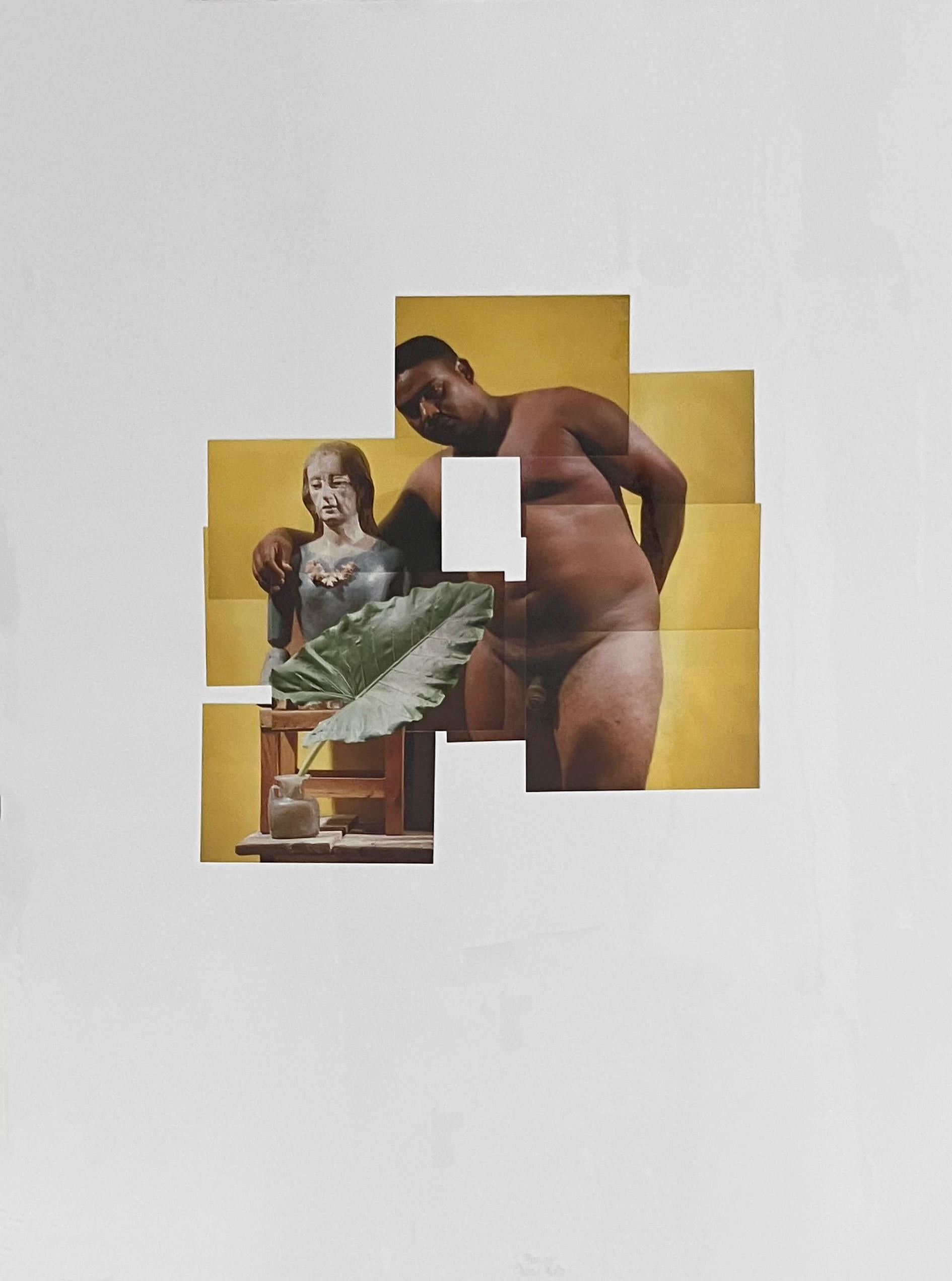 Díptico Jhonny. De la serie Buscando una madre. Fotomontaje - Photograph Contemporáneo de Celso José Castro Daza