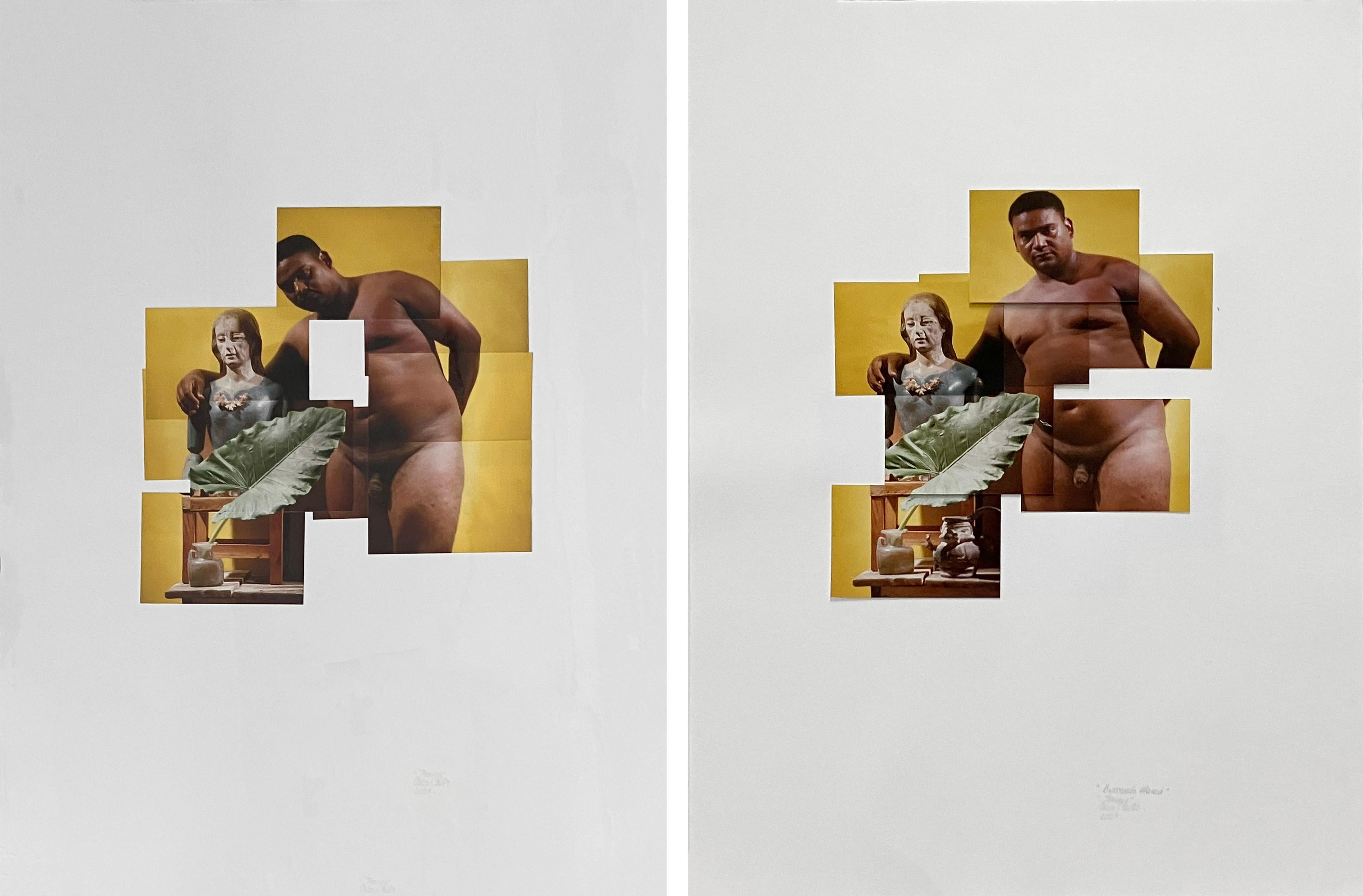 Color Photograph de Celso José Castro Daza - Díptico Jhonny. De la serie Buscando una madre. Fotomontaje