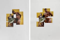 Diptychon Jhonny. Aus der Serie Suche nach einer Mutter. Fotomontage