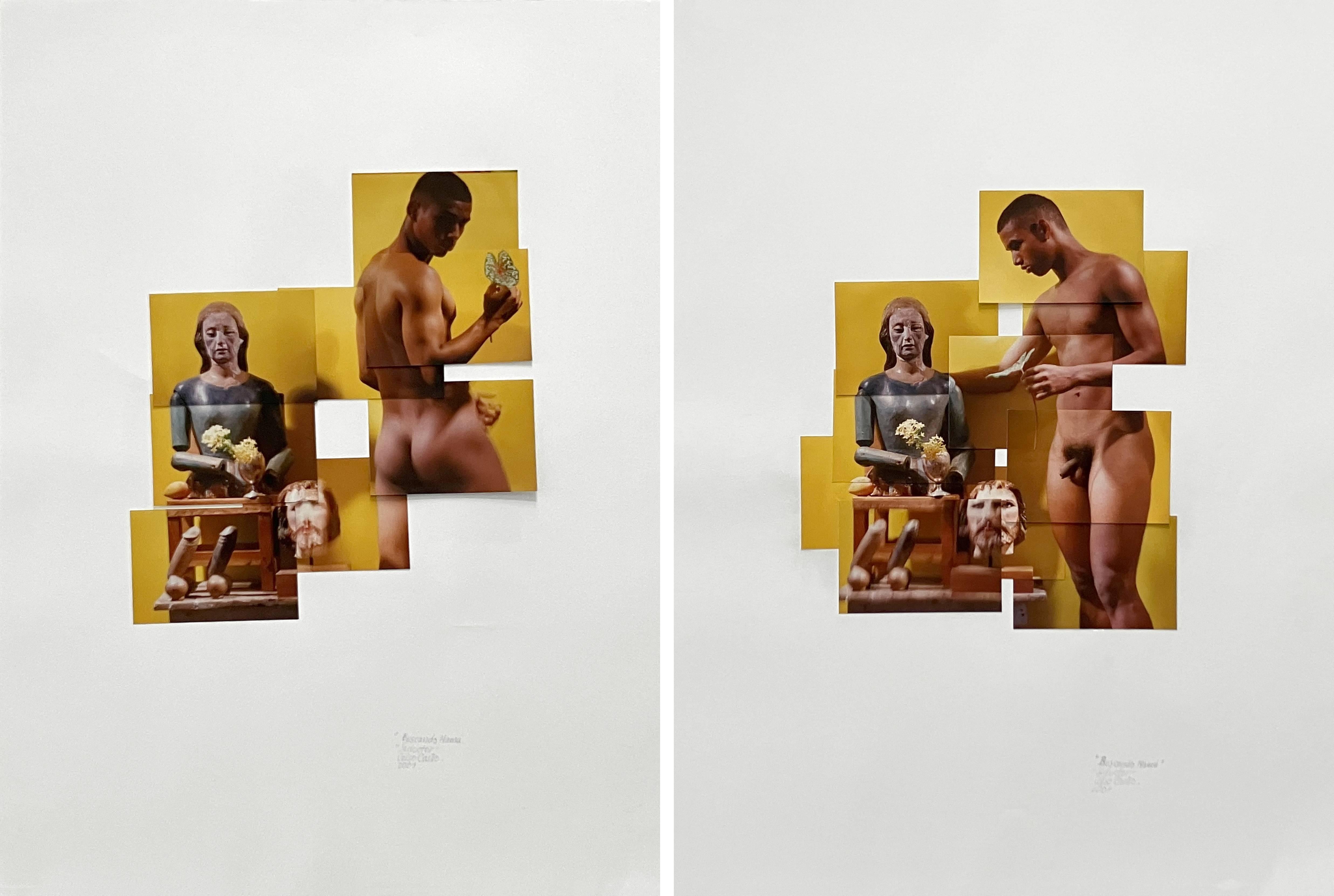 Díptico: Seductor. De la serie Buscando una madre. Fotomontaje