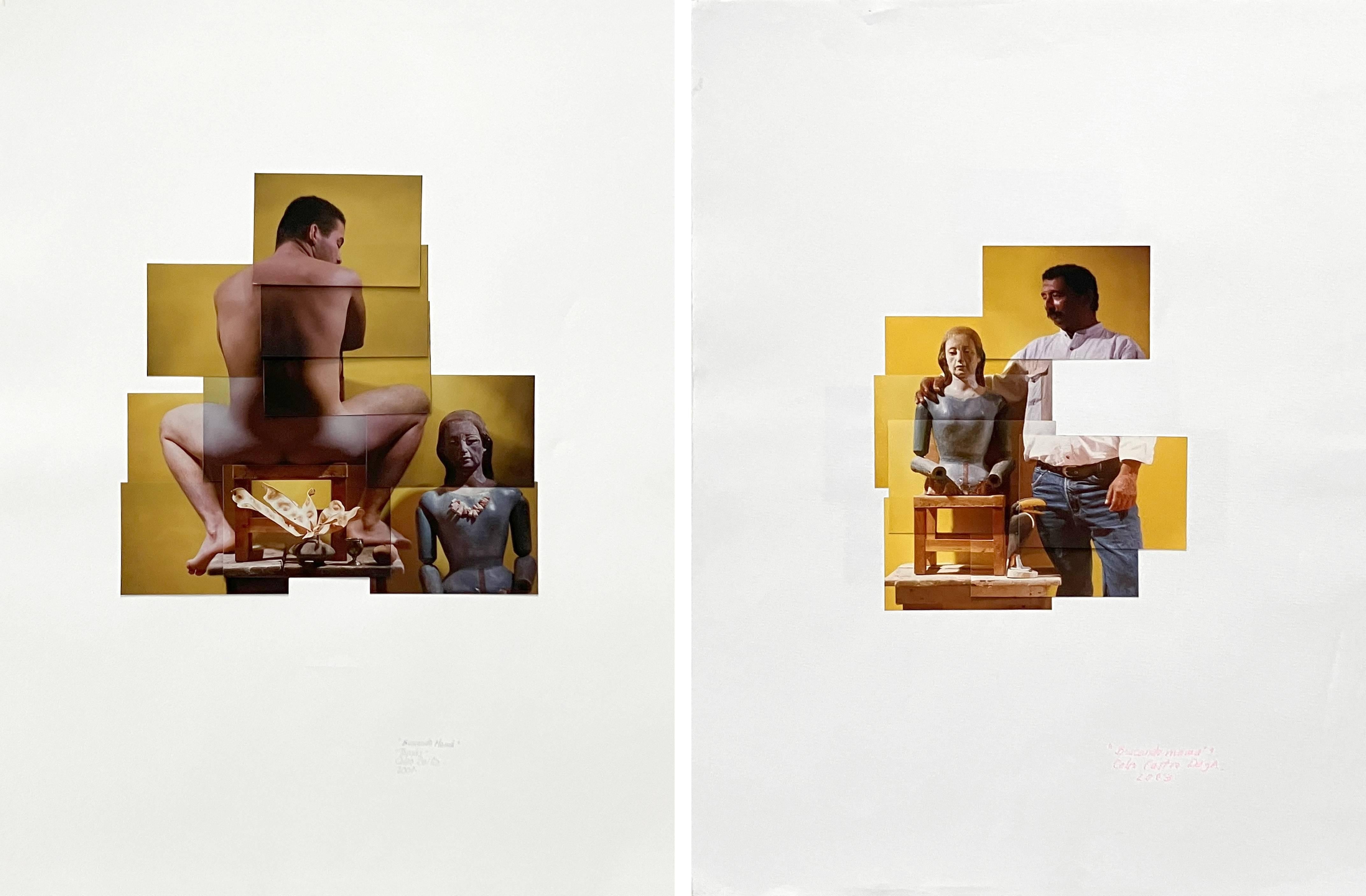 Diptychon: Tomas und Untitled 1. aus der Serie Searching a Mother. Fotomontage