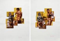 Díptico: Sin título II y III. De la serie Buscando Mamá. Fotomontaje