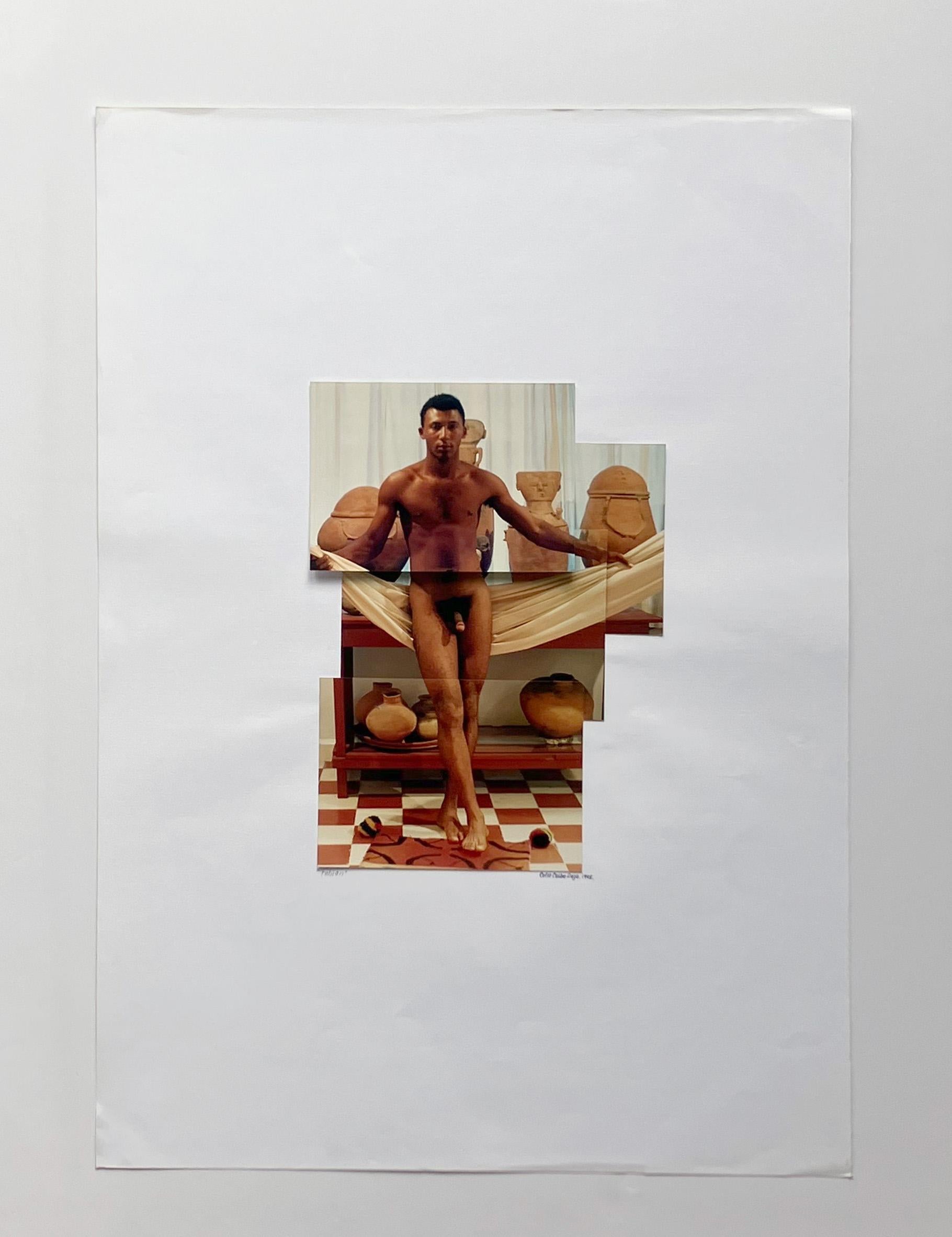 Fabian Diptychon. Aus der Serie „Serie“  Präkolumbianische Fantasie, Fotocollage – Photograph von Celso José Castro Daza